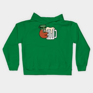 St. Patrick's Day Sloth Kids Hoodie